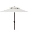 Safavieh Lorenia 9ft Double Top Umbrella In White