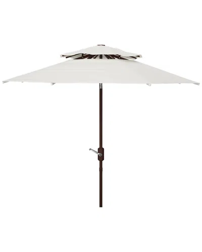 Safavieh Lorenia 9ft Double Top Umbrella In White