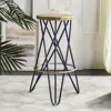 Safavieh Lorna Gold Leaf Barstool