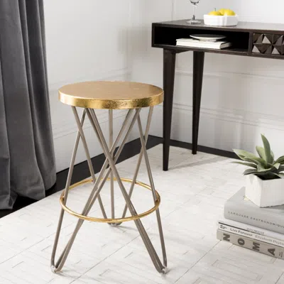 Safavieh Lorna Gold Leaf Counterstool
