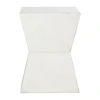 Safavieh Lotem Curved Square Top Accent Table In White