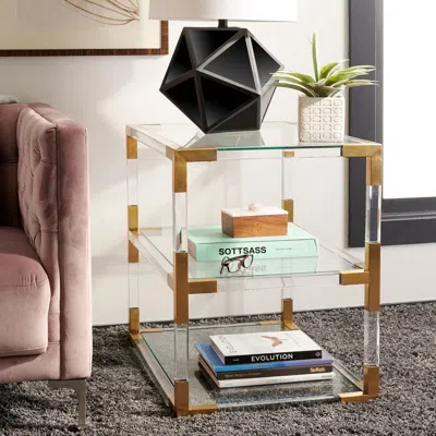 Safavieh Louisa End Table In Transparent