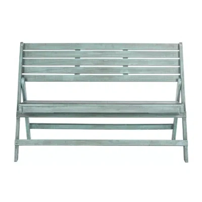 Safavieh Luca Collection Folding Bench In Blue