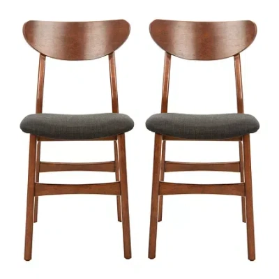 Safavieh Lucca Dining Collection 2-pc. Upholstered Dining Chair In Red