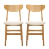 Safavieh Lucca Dining Collection 2-pc. Upholstered Dining Chair In Sand