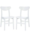 Safavieh Lucca Retro Dining Chair, Set Of 2 In White