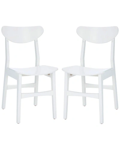 Safavieh Lucca Retro Dining Chair In White