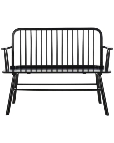 Safavieh Lucilia Spindle Bench In Black