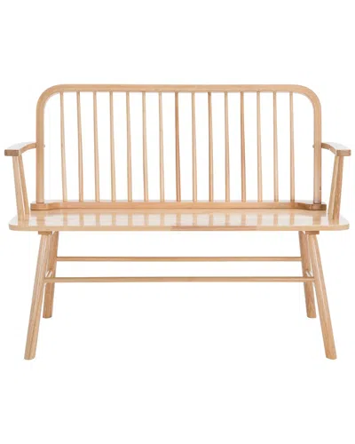 Safavieh Lucilia Spindle Bench In Neutral