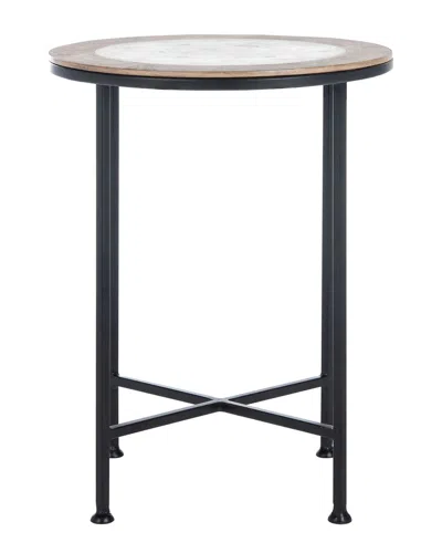 Safavieh Lumi Agate Accent Table In Black