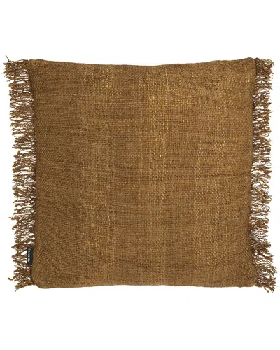 Safavieh Lumiza 20x20 Cotton Pillow In Brown