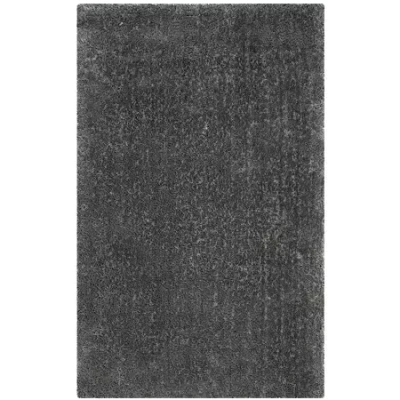 Safavieh Luxe Shag Collection Marjory Solid Area Rug In Gray