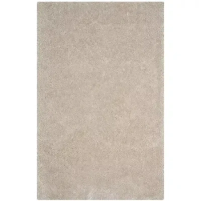 Safavieh Luxe Shag Collection Marjory Solid Area Rug In Pink