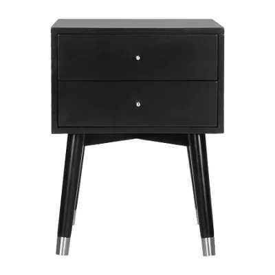 Safavieh Lyla 2-drawer Nightstand In Black