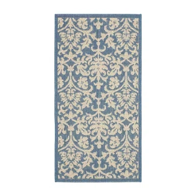 Safavieh Lyla Floral Floral Indoor Outdoor Rectangular Accent Rug In Blue
