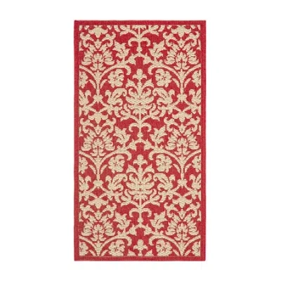 Safavieh Lyla Floral Floral Indoor Outdoor Rectangular Accent Rug In Red