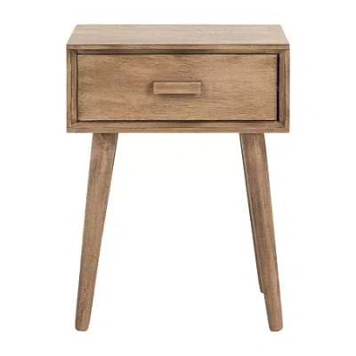 Safavieh Lyle 1-drawer Storage End Table In Brown