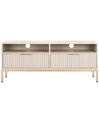 Safavieh Lylia 2-drawer & 2-shelf Media Stand In Neutral