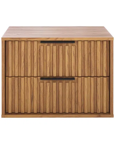 Safavieh Lylia 2-drawer Floating Nightstand In Brown