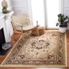 Safavieh Lyndhurst Machine Made Area Rug, Beige / Black Traditional Style Easy Care In Brown