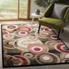 Safavieh Lyndhurst Machine Made Area Rug, Black / Multi Contemporary Style Easy Care In Multi