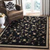 Safavieh Lyndhurst Machine Made Area Rug, Black Traditional Style Easy Care In Black