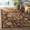 Safavieh Lyndhurst Machine Made Area Rug, Brown / Multi Traditional Style Easy Care In Brown