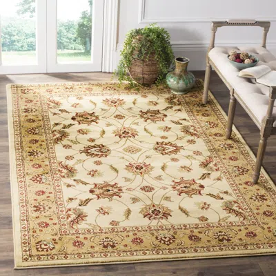 Safavieh Lyndhurst Machine Made Area Rug, Ivory / Beige Traditional Style Easy Care In Multi