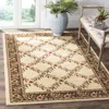 Safavieh Lyndhurst Machine Made Area Rug, Ivory / Brown Traditional Style Easy Care In Brown