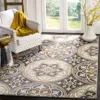Safavieh Lyndhurst Machine Made Area Rug, Light Grey / Beige Traditional Style Easy Care In Gray