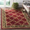 Safavieh Lyndhurst Machine Made Area Rug, Red / Black Traditional Style Easy Care In Red