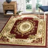 Safavieh Lyndhurst Machine Made Area Rug, Red / Ivory Traditional Style Easy Care In Multi
