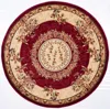 Safavieh Lyndhurst Lnh328 Red And Ivory 8' X 8' Round Area Rug