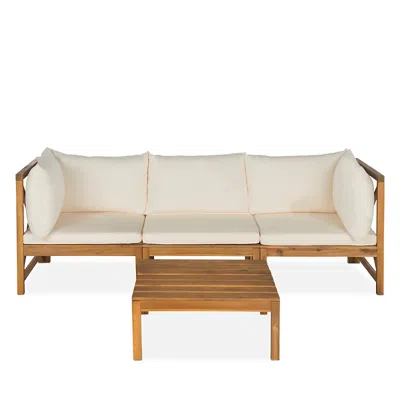 Safavieh Lynwood Outdoor Sectional In Natural/beige