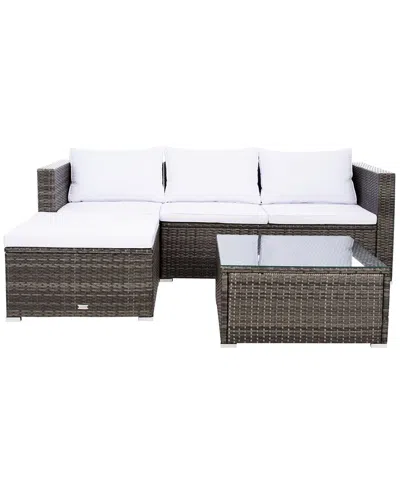 Safavieh Madalina Outdoor Living Set In Grey