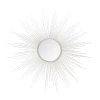 Safavieh Madilyn Champagne Wall Mount Sunburst Wall Mirror In Silver