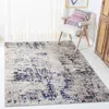 Safavieh Madison Machine Made Area Rug, Beige / Purple Contemporary Style Easy Care In Gray