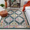 Safavieh Madison Machine Made Area Rug, Dark Green / Beige Bohemian Style Easy Care In Multi