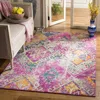 Safavieh Madison Machine Made Area Rug, Fuchsia / Blue Bohemian Style Easy Care In Purple