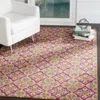 Safavieh Madison Machine Made Area Rug, Fuchsia / Gold Traditional Style Easy Care In Multi