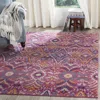 Safavieh Madison Machine Made Area Rug, Fuchsia / Multi Bohemian Style Easy Care In Multi