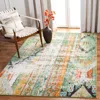 Safavieh Madison Machine Made Area Rug, Green / Orange Bohemian Style Easy Care In Multi