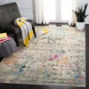 Safavieh Madison Machine Made Area Rug, Grey / Gold Contemporary Style Easy Care In Multi