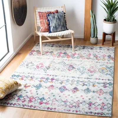 Safavieh Madison Machine Made Area Rug, Grey / Purple Bohemian Style Easy Care In Blue