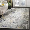 Safavieh Madison Machine Made Area Rug, Ivory / Blue Transitional Style Easy Care In Multi