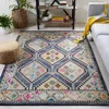 Safavieh Madison Machine Made Area Rug, Navy / Beige Bohemian Style Easy Care In Multi
