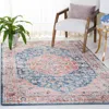Safavieh Madison Machine Made Area Rug, Navy / Rust Traditional Style Easy Care In Blue