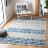 Safavieh Madison Machine Made Area Rug, Silver / Navy Bohemian Style Easy Care In Blue