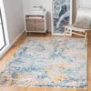 Safavieh Madison Non-slip Area Rug, Grey / Blue Contemporary Style Easy Care In Multi
