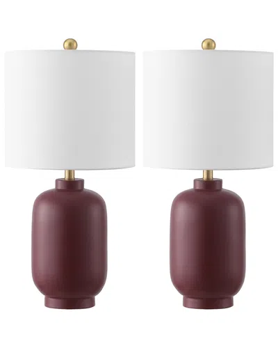 Safavieh Madsen 20in Table Lamp In Brown